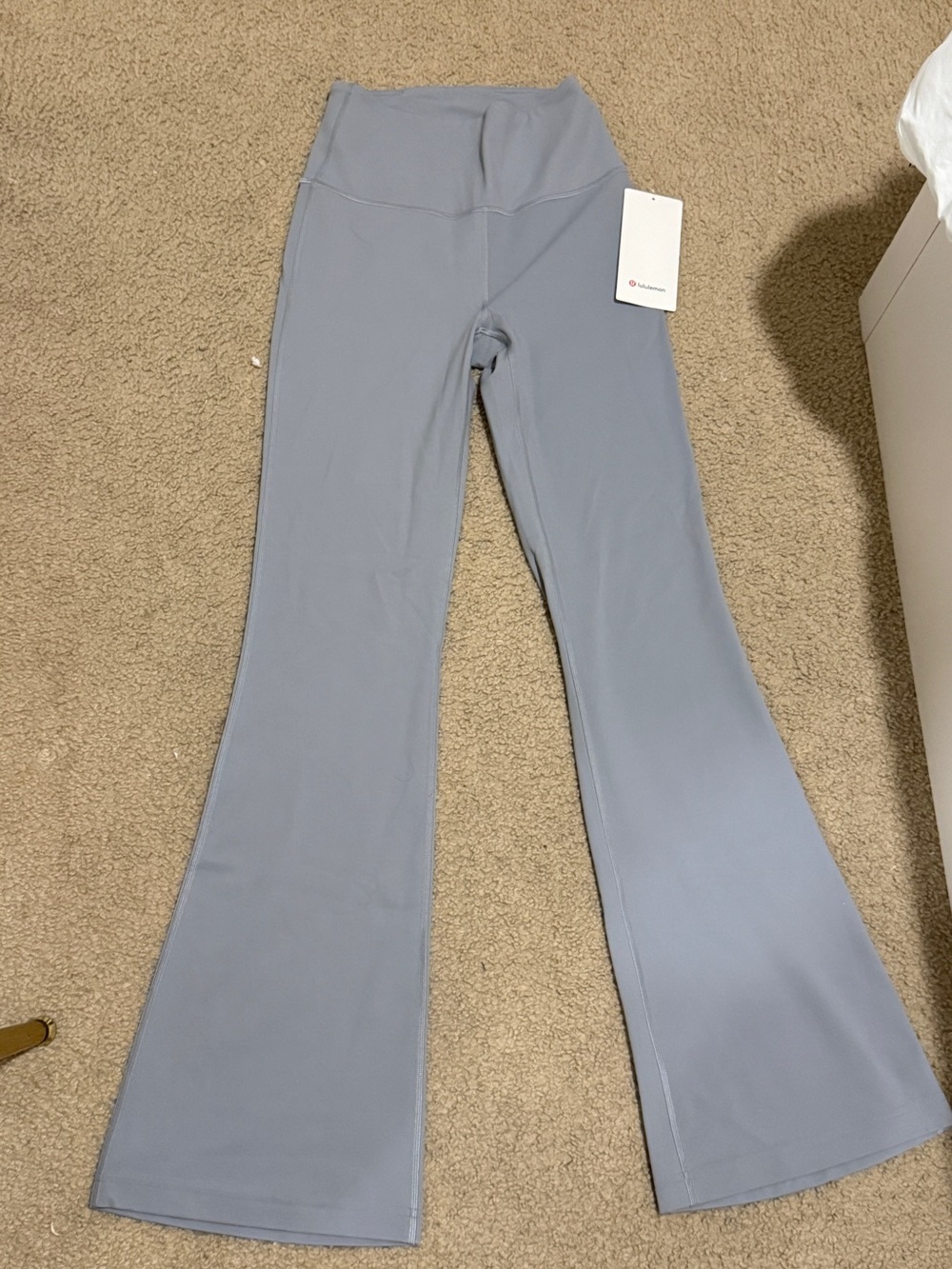 lululemon athletica Light Gray Flare Leggings